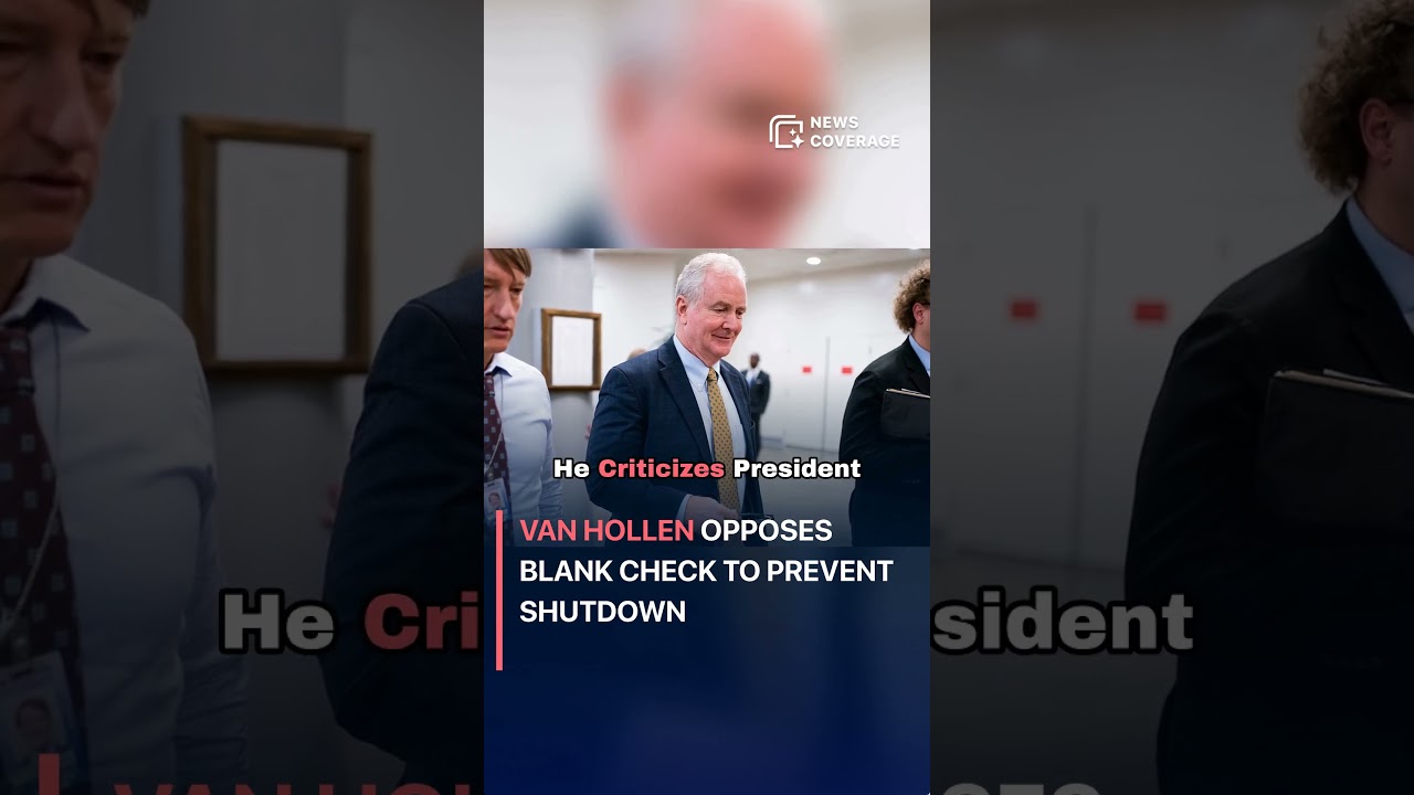 Van Hollen Opposes Blank Check to Prevent Shutdown #politics