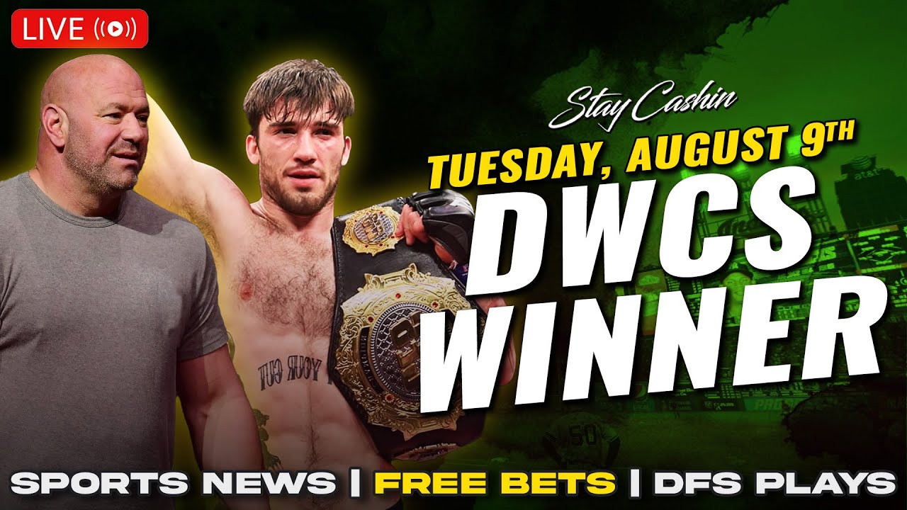 DWCS Winner Billy Goff Joins The Show | FREE Betting Picks & Predictions 8/9/22