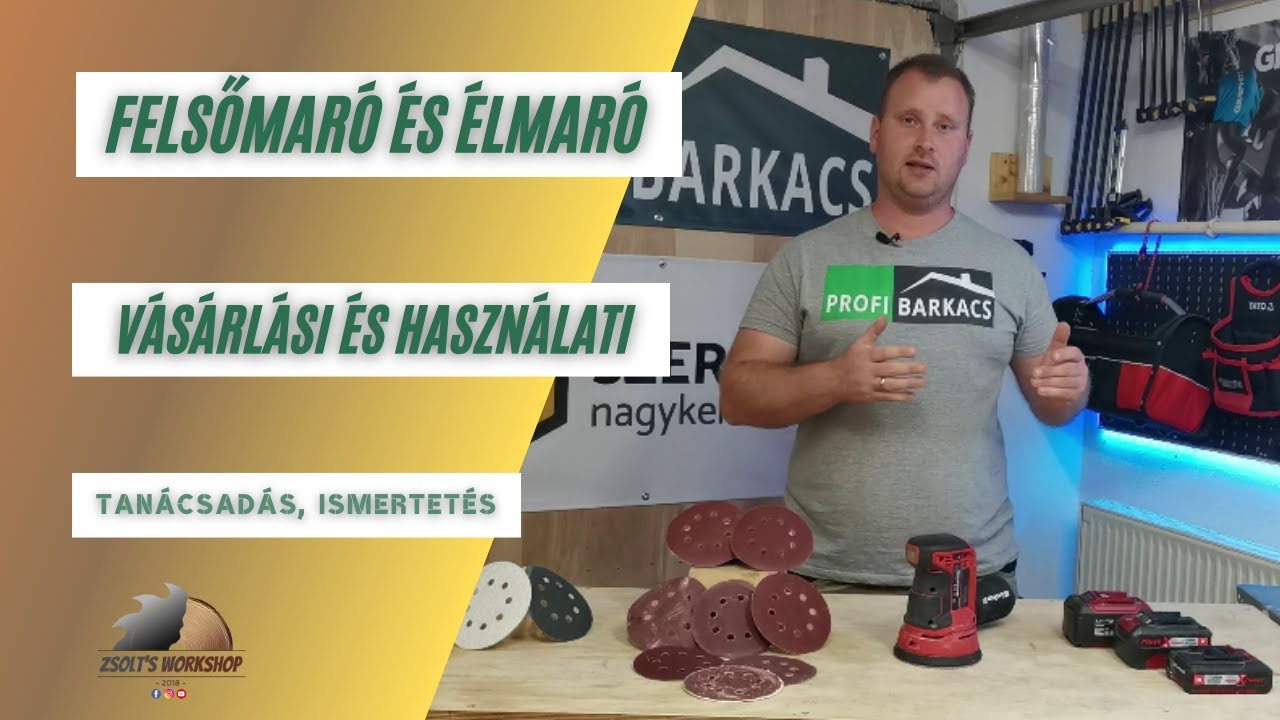 Excenteres csiszoló ismertető és bemutató videó