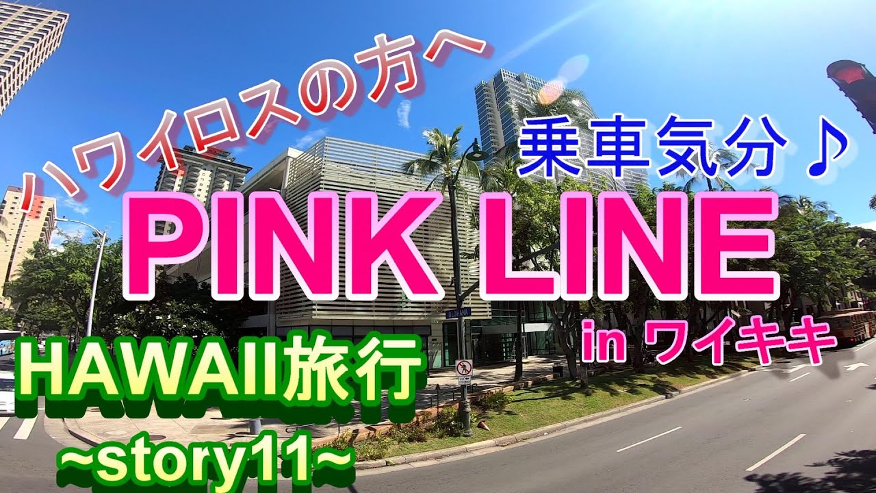 【ハワイ】【PINK LINE】~story11~乗車気分でワイキキをぐるり
