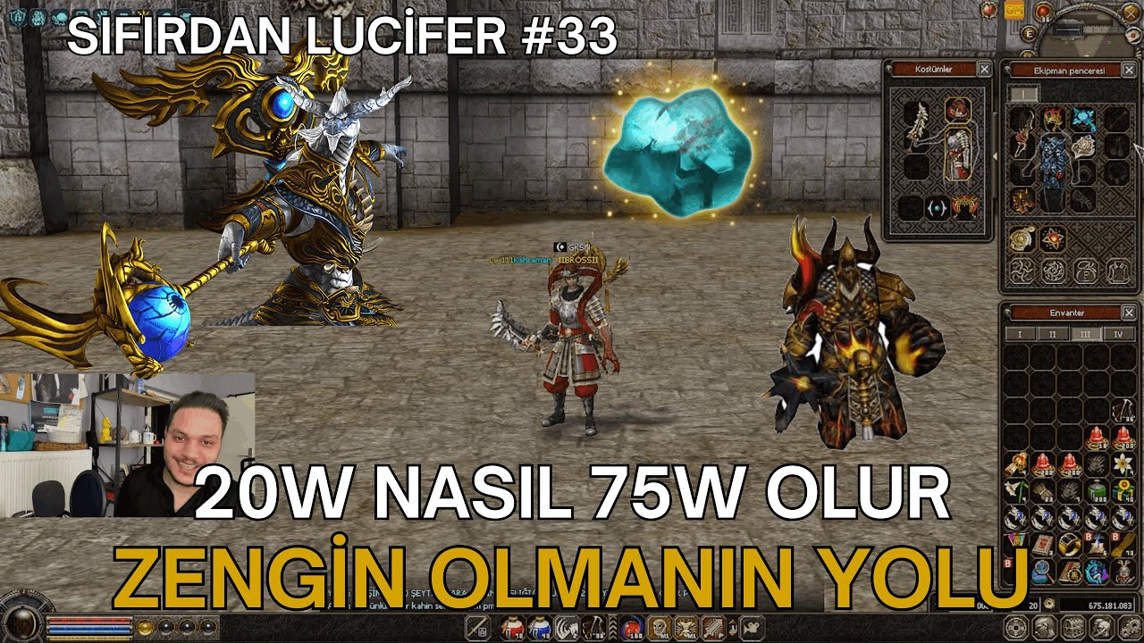 METİN2 SIFIRDAN LUCİFER #33| 20W NU 70 W YAPMAK | HIZLI ZENGİN OLMAK İÇİN İZLE #metin2 #metin2tr