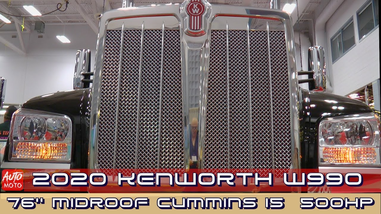 2020 Kenworth W990 76''MidRoof Cummins X15 500hp - Exterior And Interior - 2019 Atlantic Truck Show