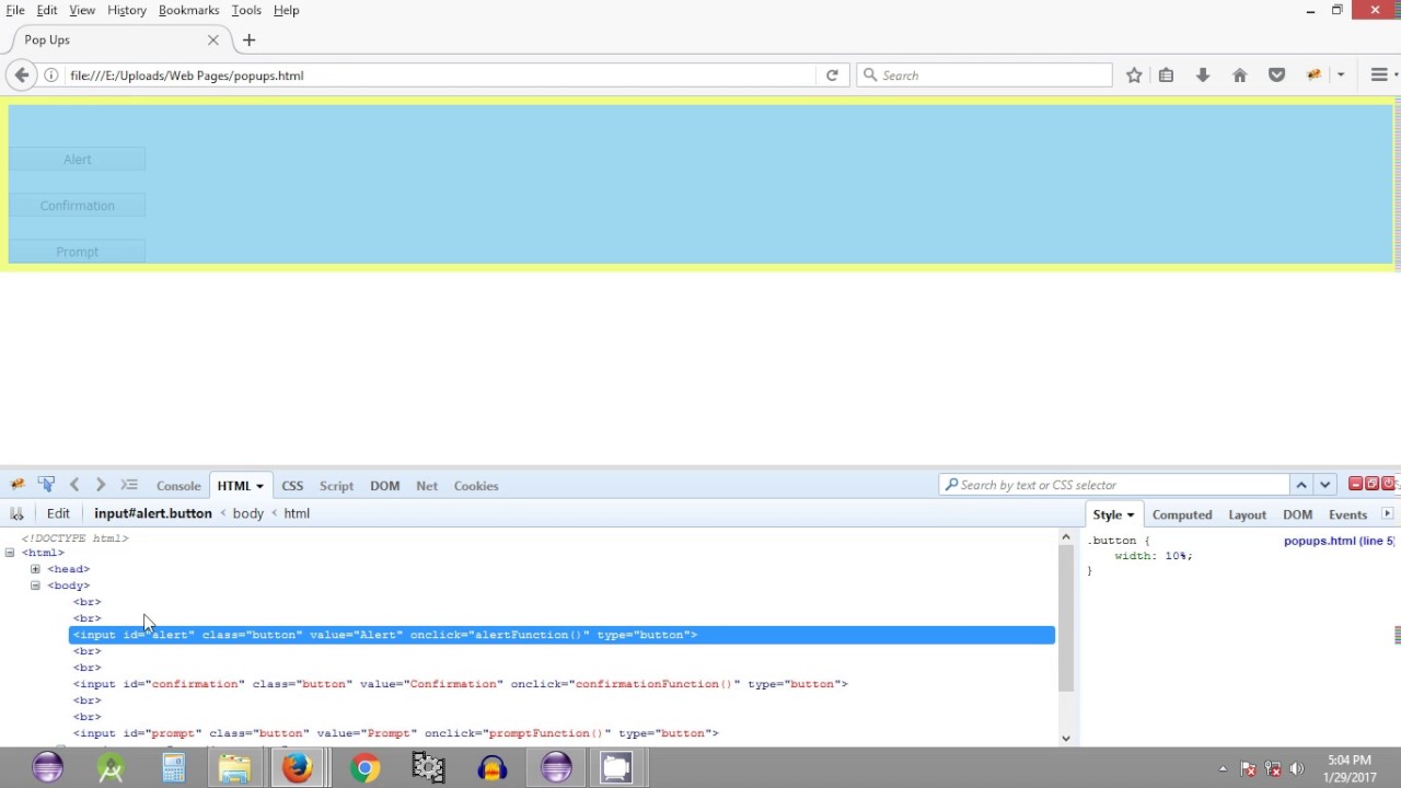 Selenium Tutorial #32 - Selenium WebDriver - Working with Alert pop up