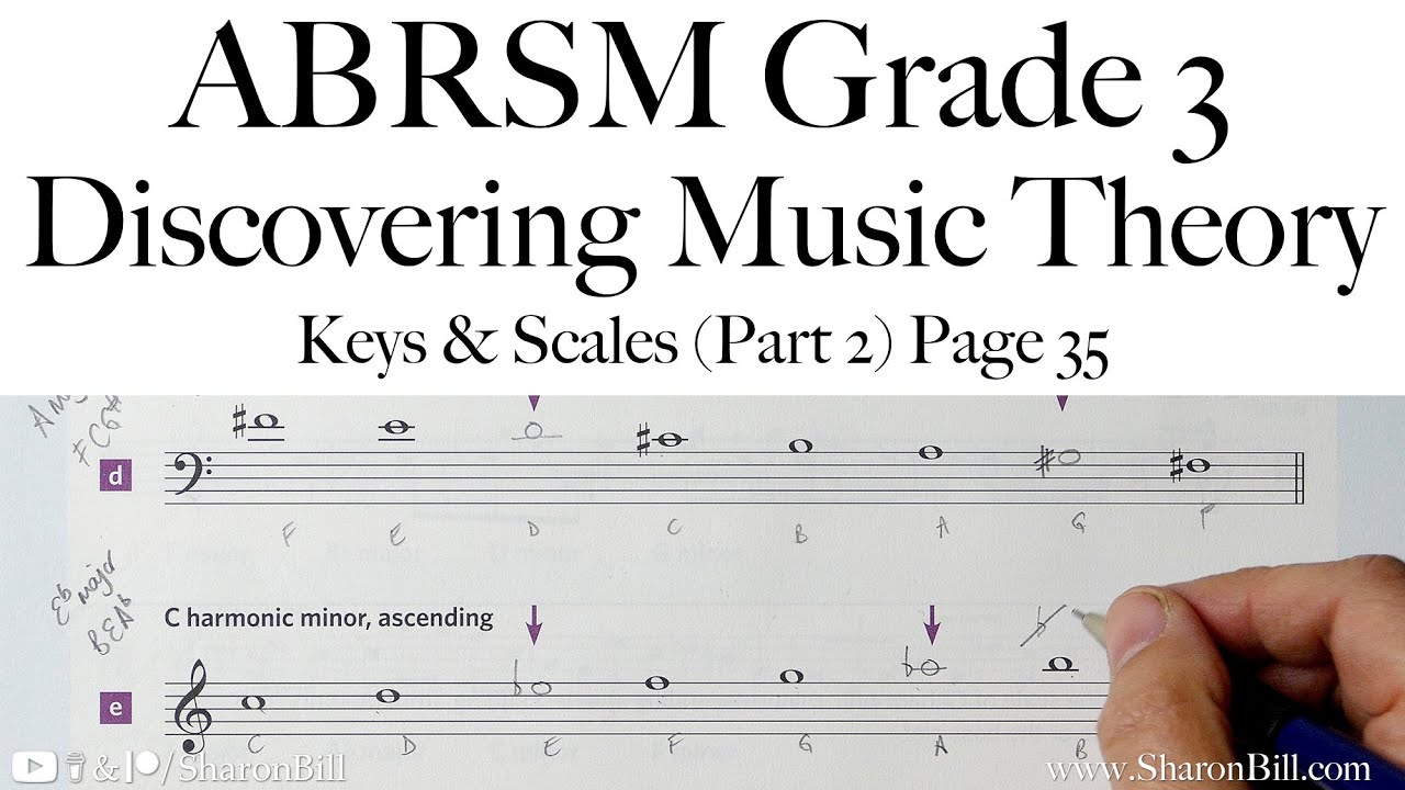 ABRSM «Открывая музыкальную теорию» (3 класс): тональности и гаммы (часть 2), страница 35 с Шэрон...