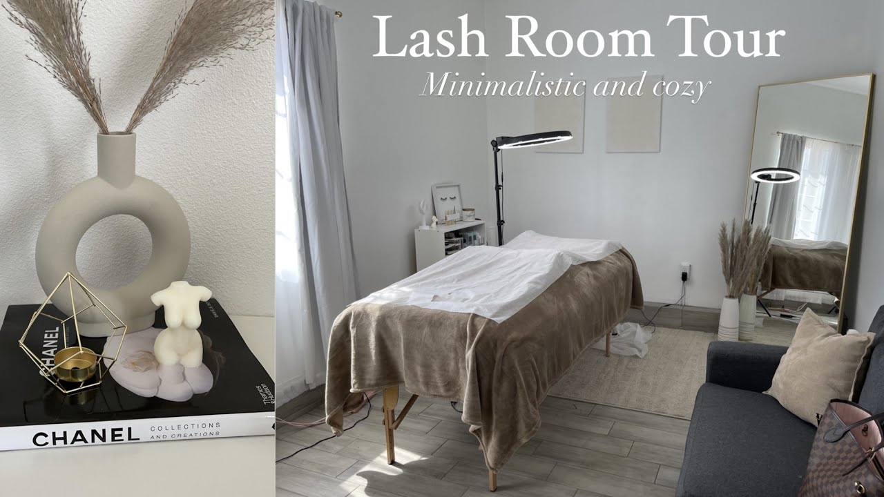 LASH ROOM TOUR | MINIMALIST LASH ROOM TOUR | LASH ROOM DECOR IDEA 2021