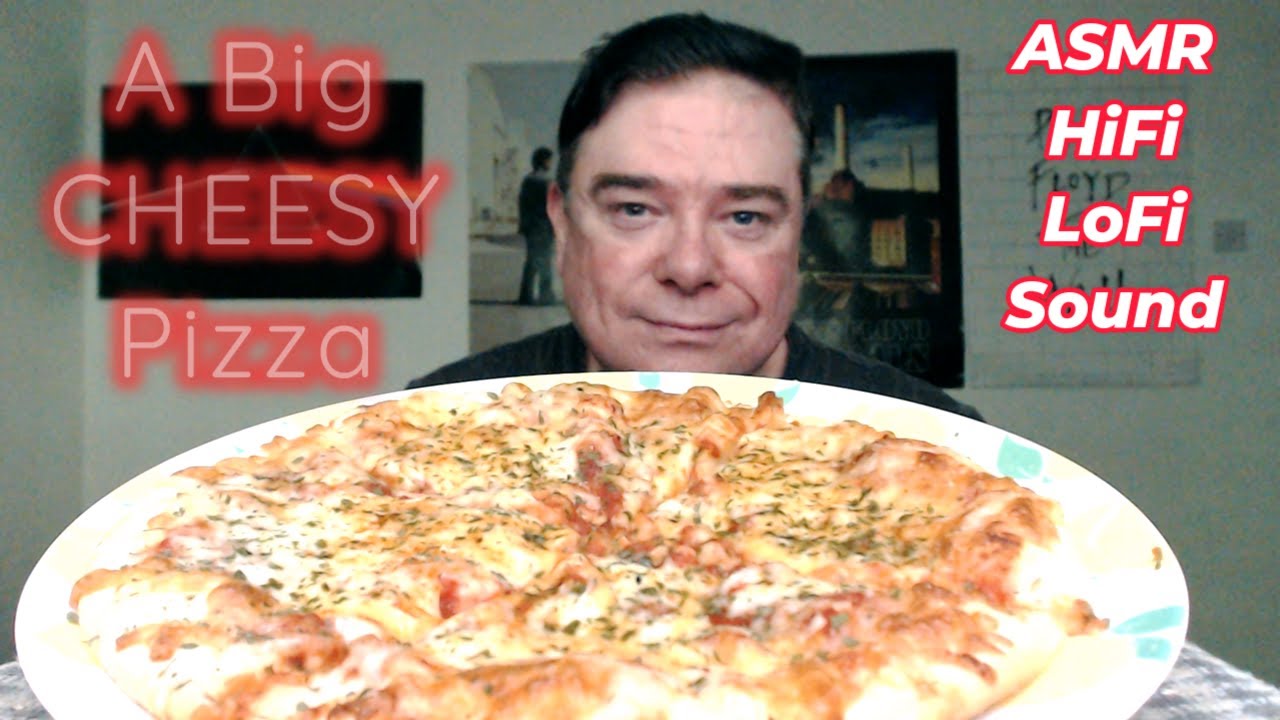 A Big Cheesy Pizza For Lunch (ASMR HiFi With A Bit Of LoFi And Rain)