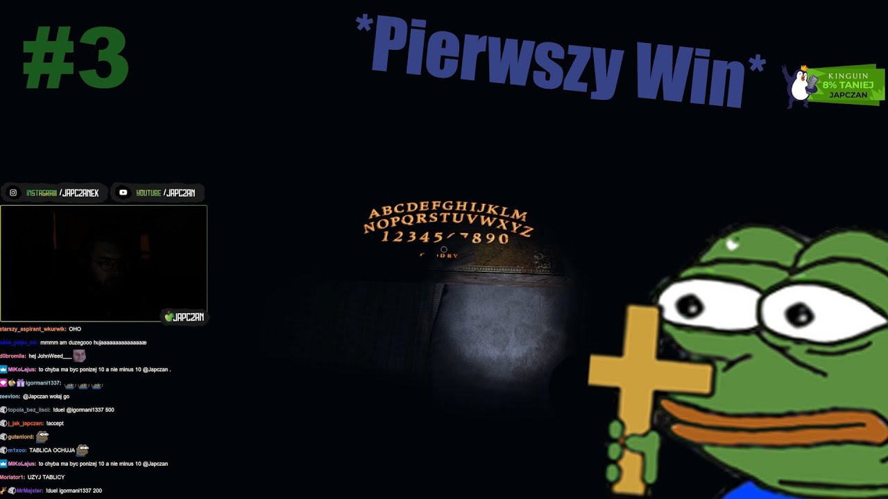 JAPCZAN LUKI DEJVID VYSOTZKY w PHASMOPHOBIA #3 - Pierwszy win, Dejvid trolluje