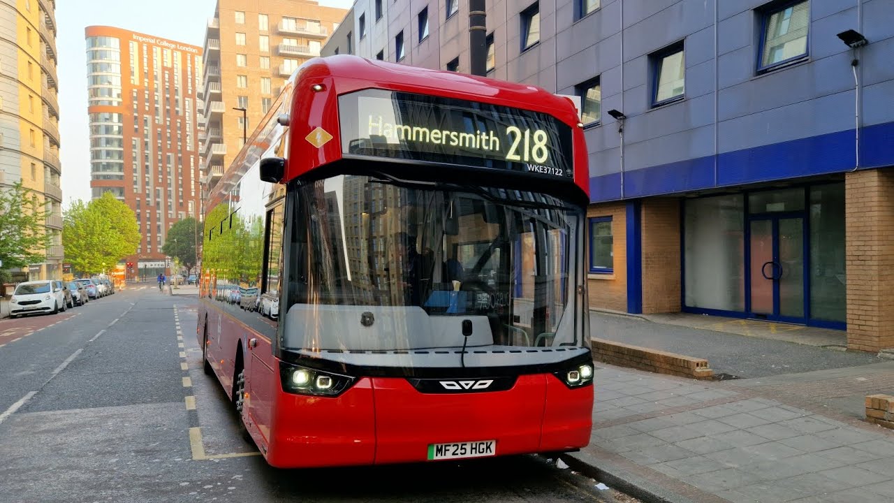 FULL KITE JOURNEY | LONDON BUS 218 HAMMERSMITH - NORTH ACTON (MF25HGK) WKE37122