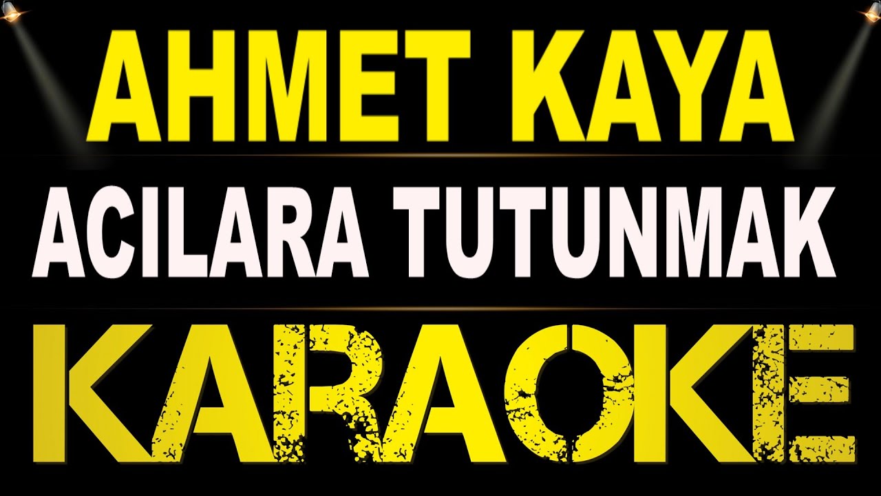Ahmet Kaya - Acılara Tutunmak / Karaoke / Md Altyapı / Cover / Lyrics / HQ