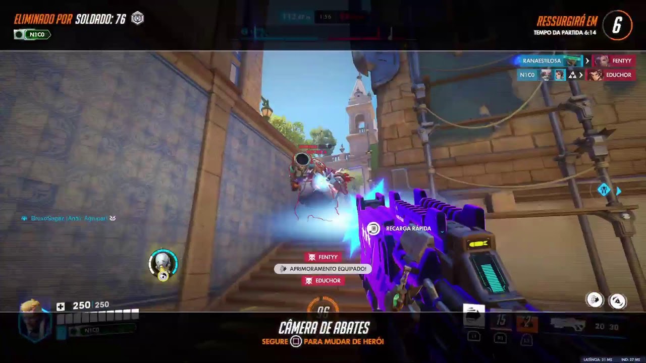 Overwatch BORA SOFRER!! AO VIVO - PS5