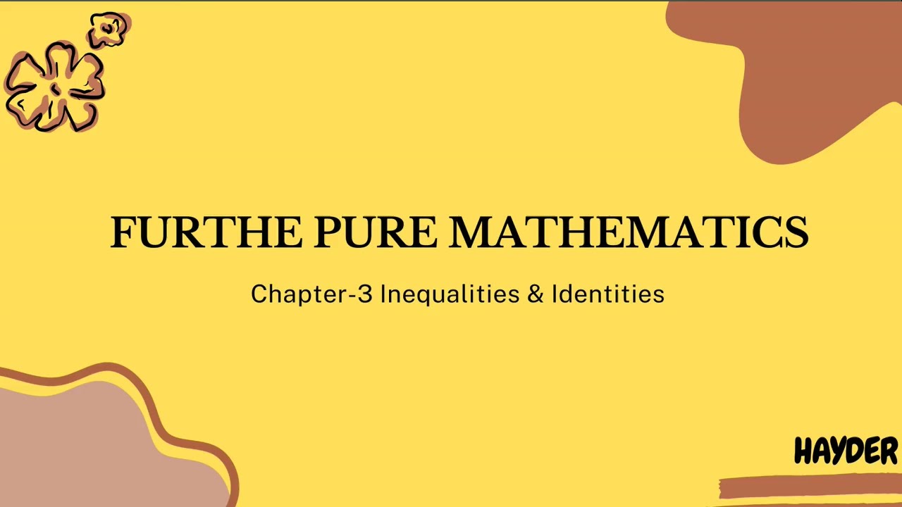 ✨ Inequalities & Identities | Topic Questions Explained (Part 2)