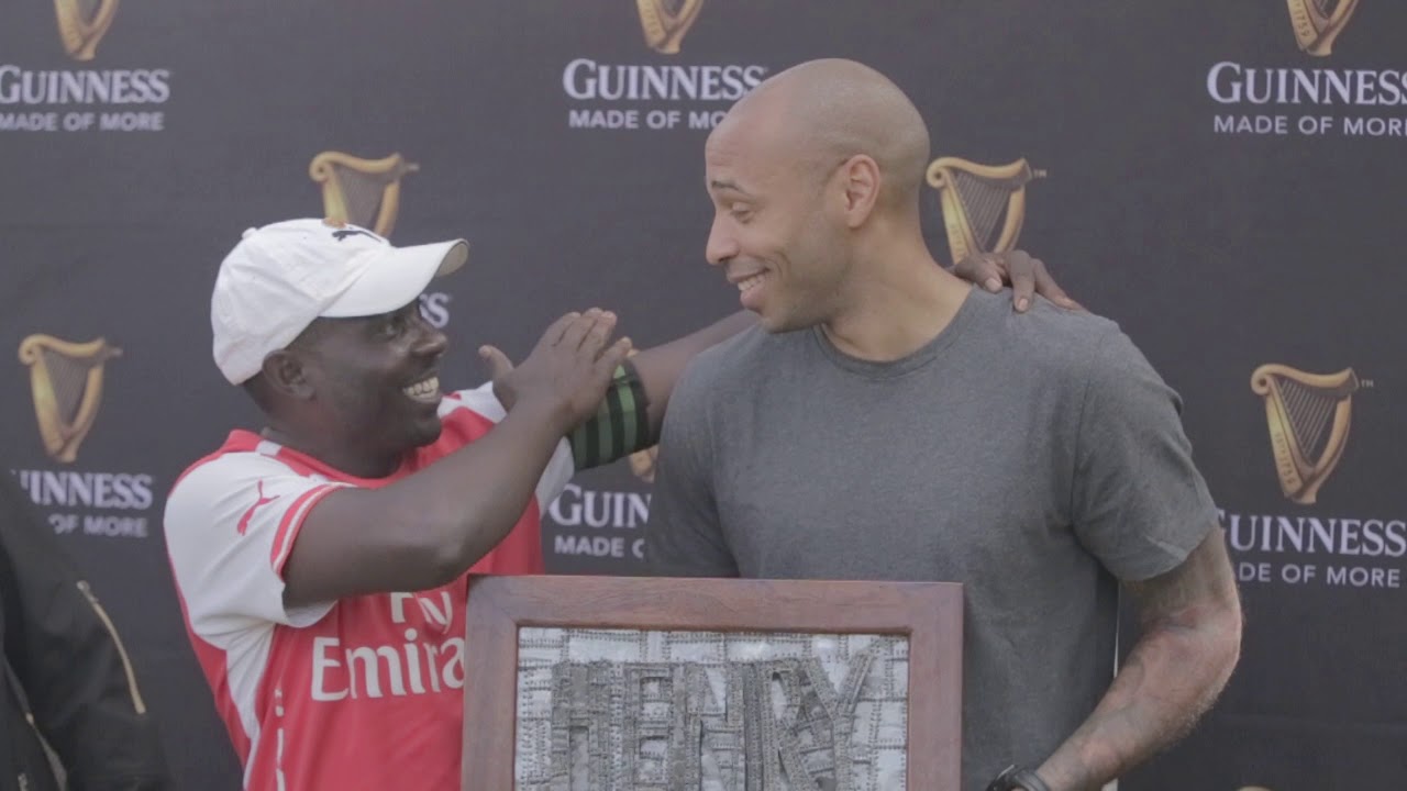 Rafiki and Thierry Henry in Kenya