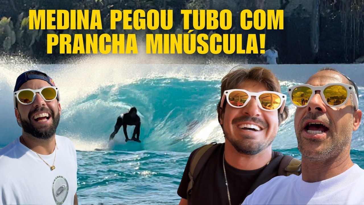 GABRIEL MEDINA PEGA TUBO COM A MENOR PRANCHA QUE ELE JÁ SURFOU NA VIDA! - EP 47
