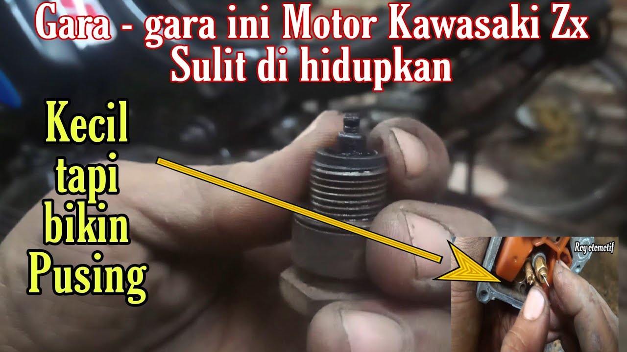 Kawasaki zx 130 cc Sulit di Hidupkan