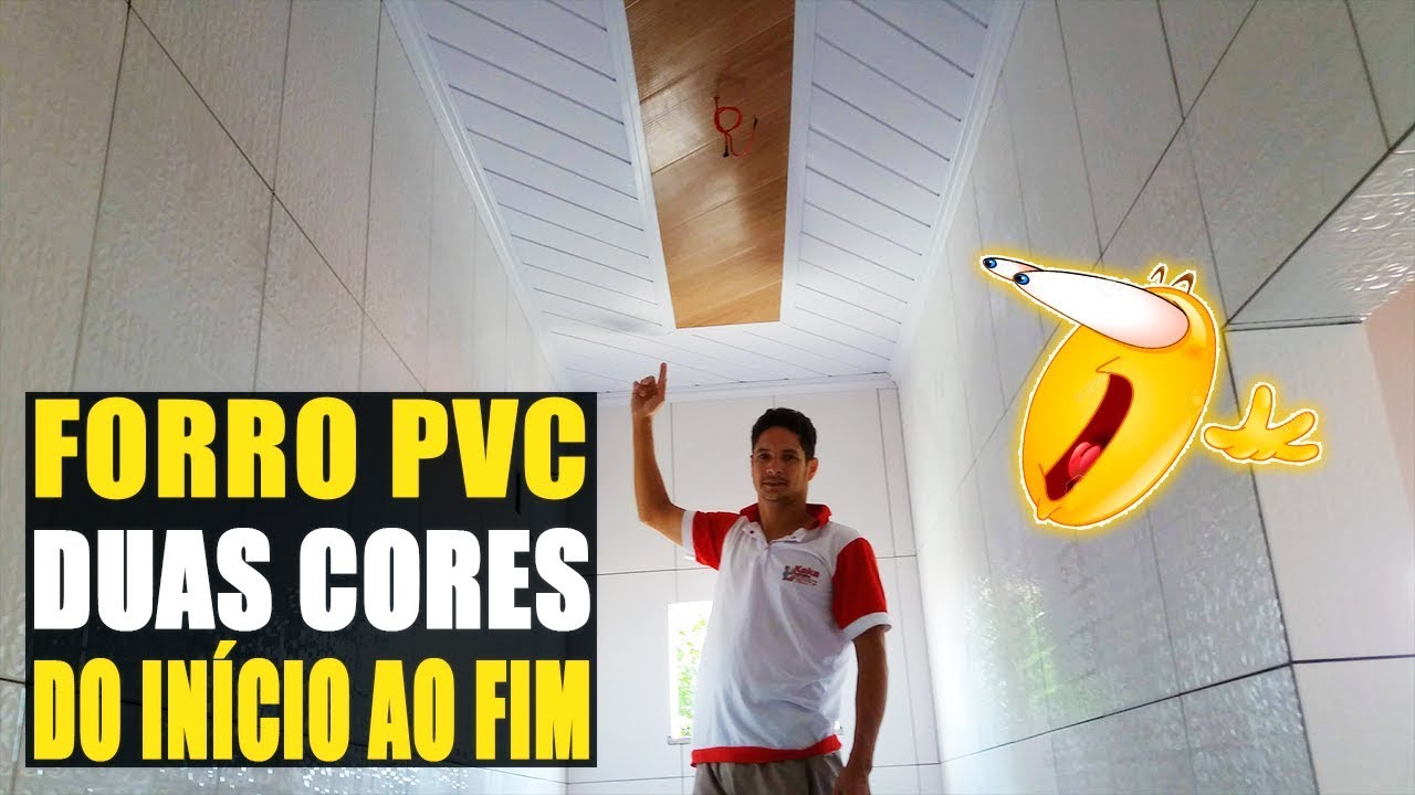 VÍDEO COMPLETO sobre FORRO PVC (DUAS CORES) do INÍCIO ao FIM!