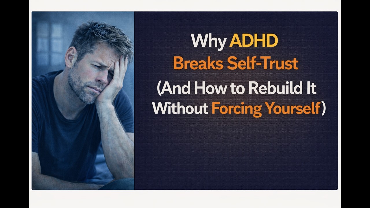 Why ADHD Breaks Self-Trust (And How to Rebuild It Without Forcing Yourself)