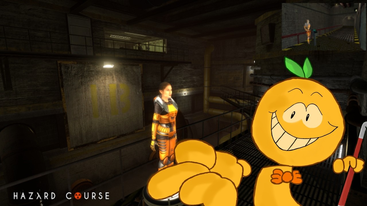 Orangeball plays Black mesa: Hazard course