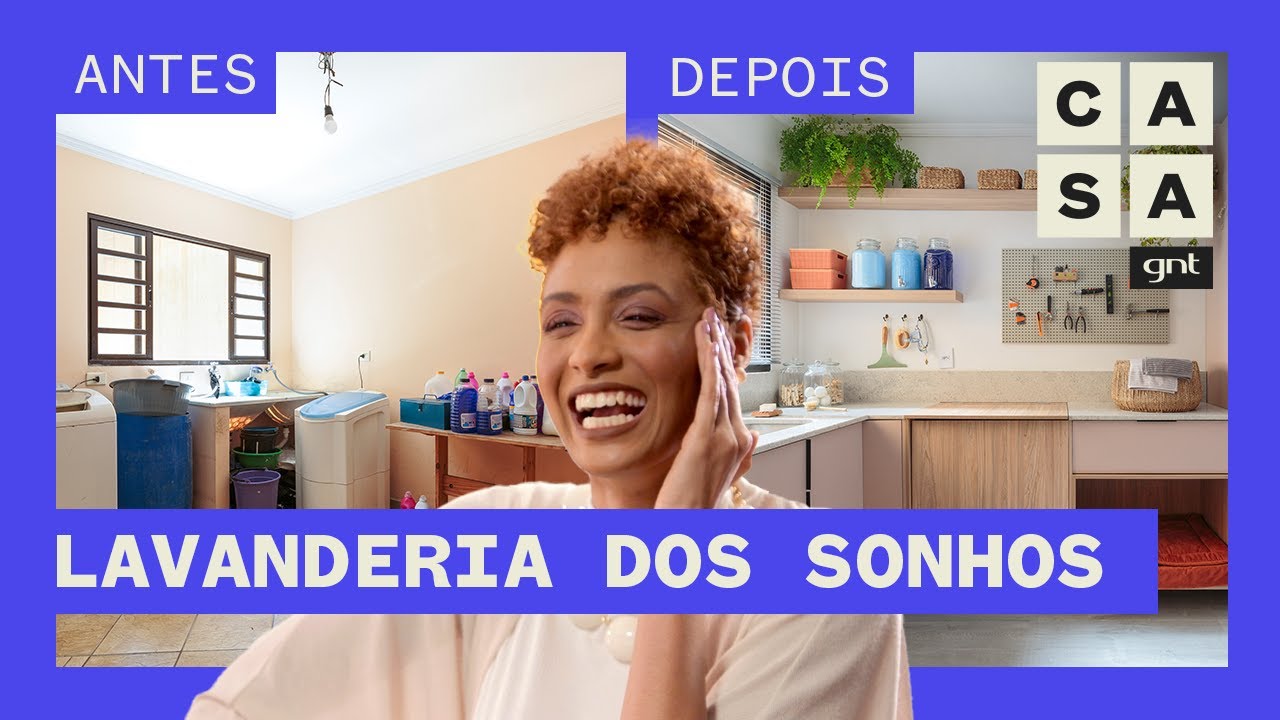 Reforma moderniza LAVANDERIA antiga com múltiplas funções | Antes e Depois | Stephanie Ribeiro