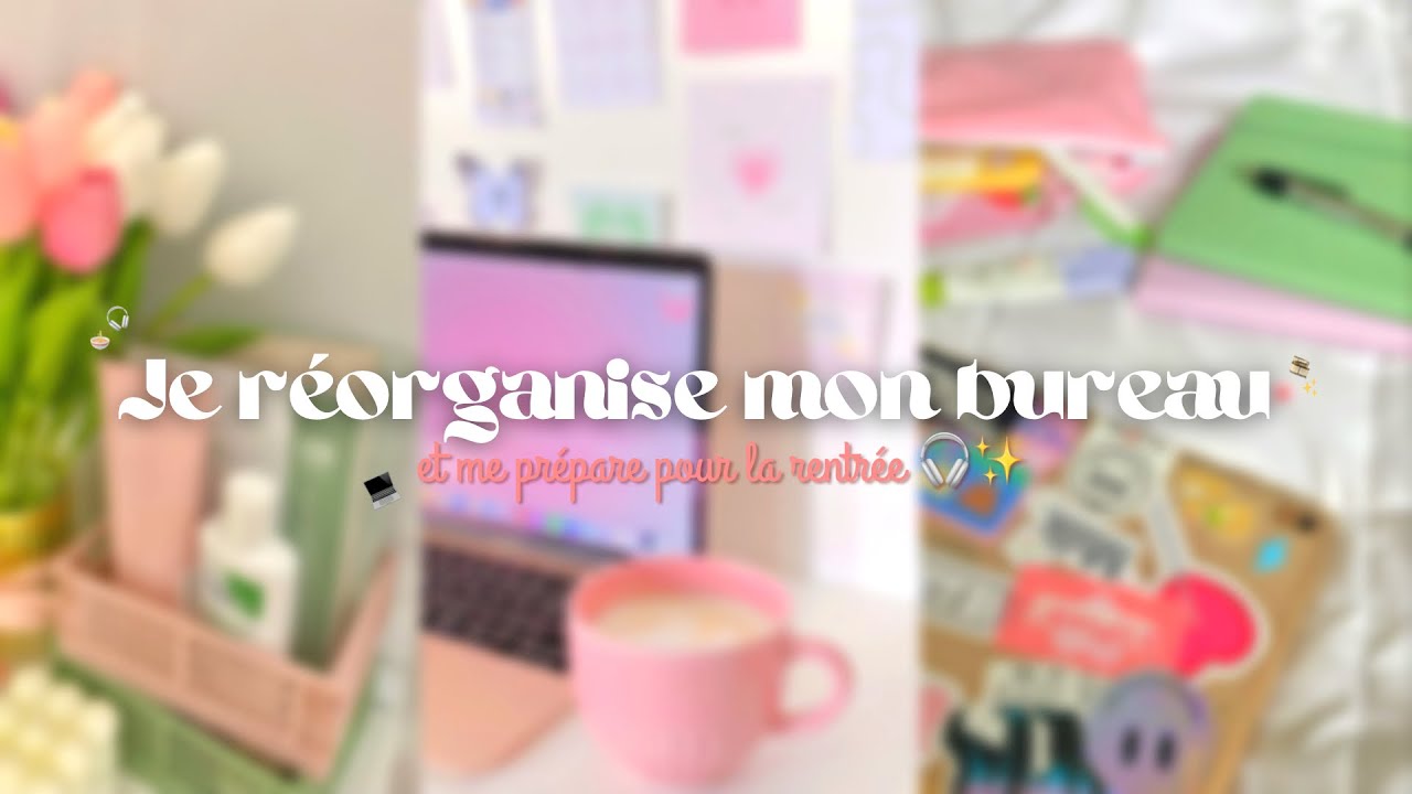 Je réorganise mon bureau et me prépare pour la rentrée 🎧🍜 (shopping, révisions, haul…)