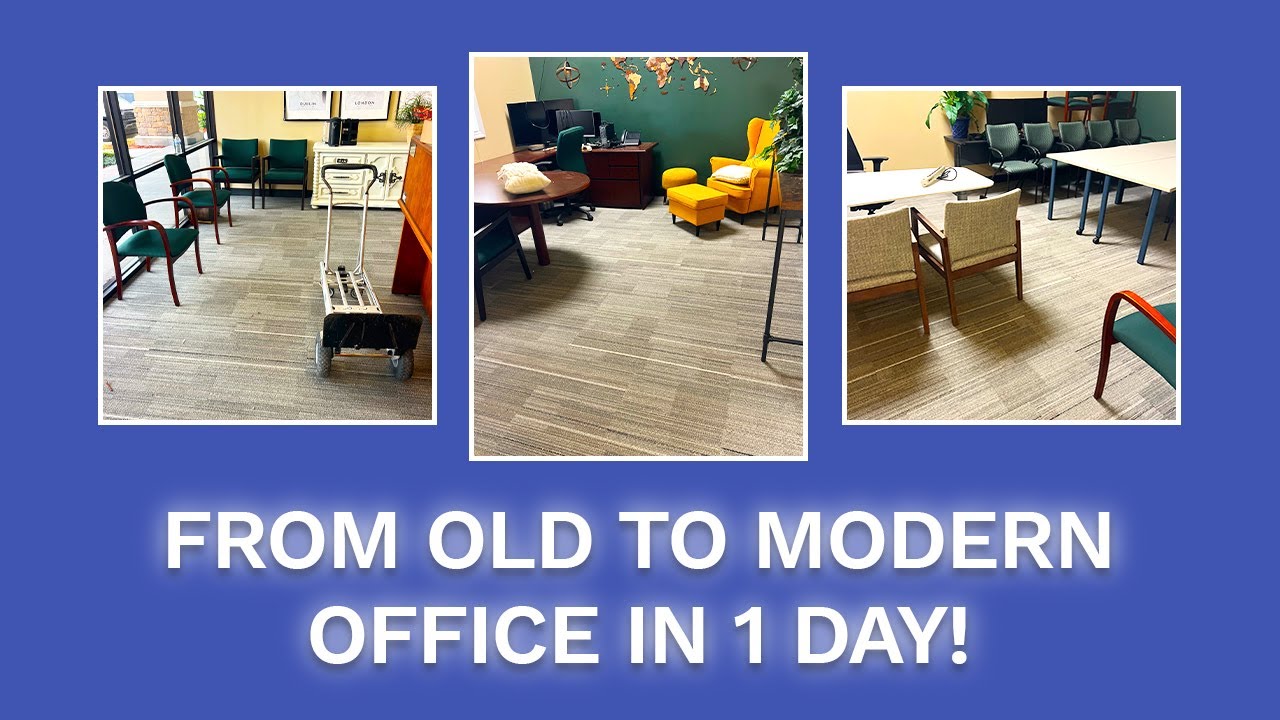Office Flooring Upgrade in Orlando | Carpet Tile, Vinyl Plank & Cove Base | 1-Day Turnaround