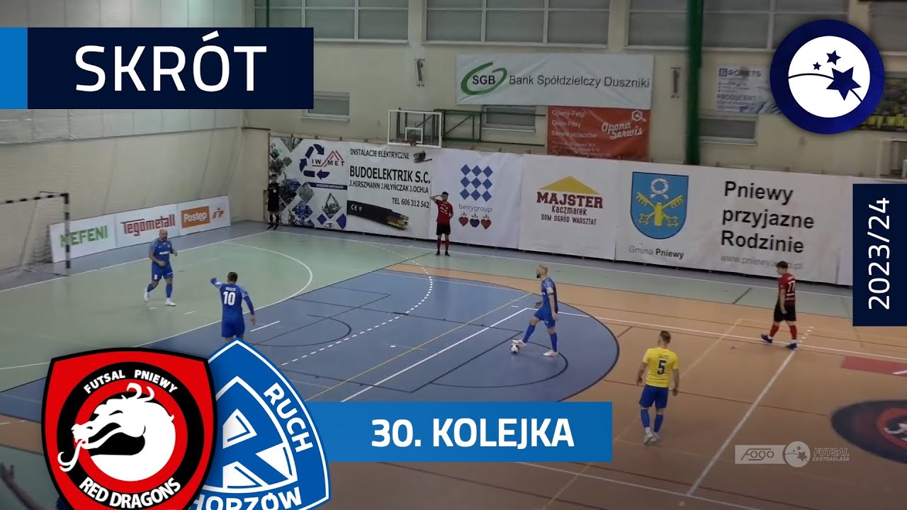 Red Dragons Pniewy - Ruch Chorzów 8:1 | SKRÓT | 30. kolejka (2023/24)