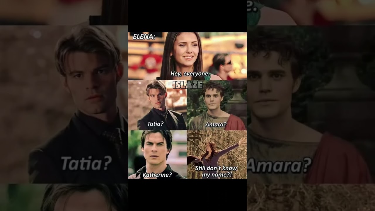 Elena: Hey everyone... || #elenagilbert #tatia #amara #katherinepierce #name#doppleganger#shorts#fyp