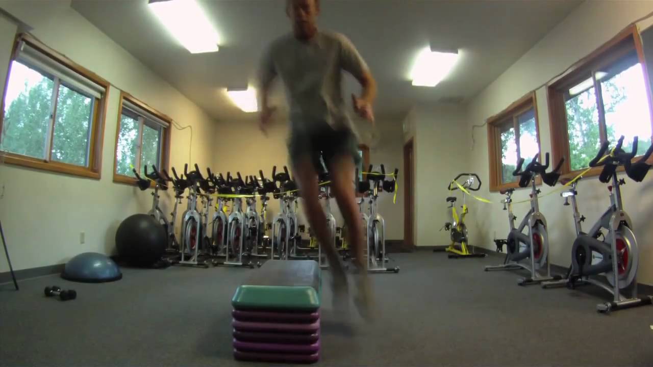 Telemark ski workout - US Telemark Ski team workout - World Cup Skiing Exercise