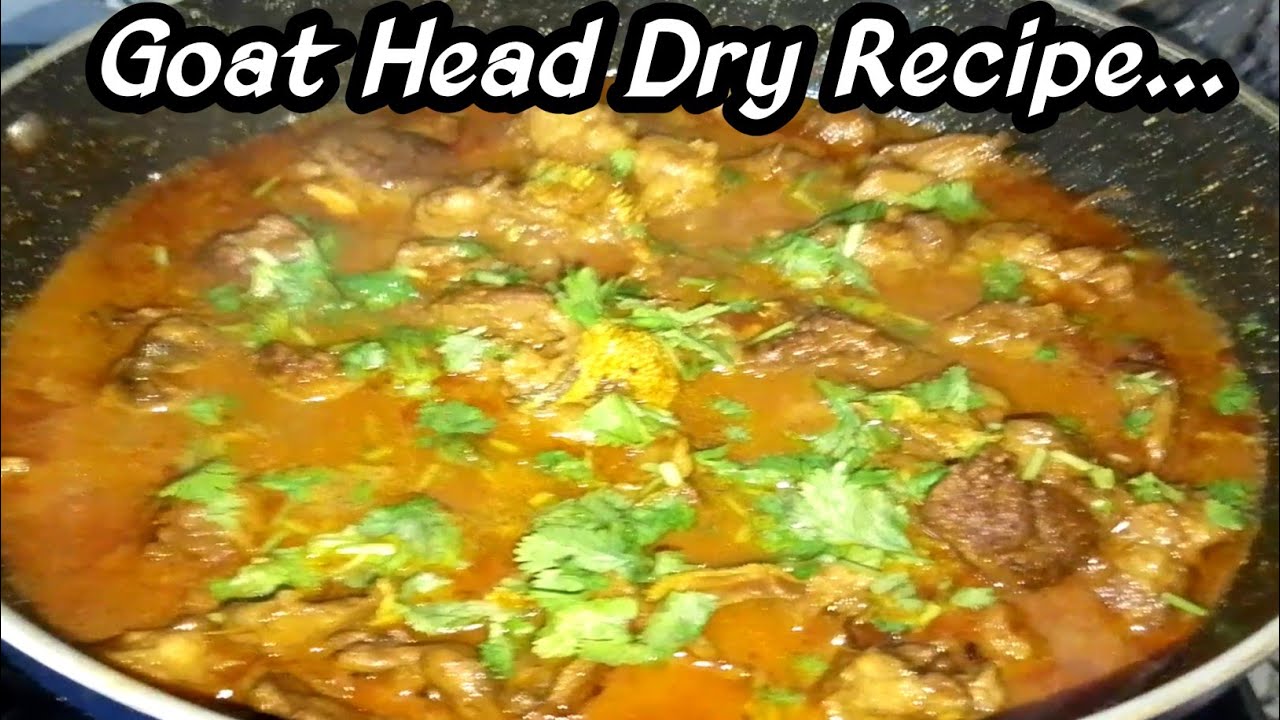 Goat Head Dry Recipe | Goat Head Recipe | Bakre Ki Mundi Recipe | Mutton Dry Recipe