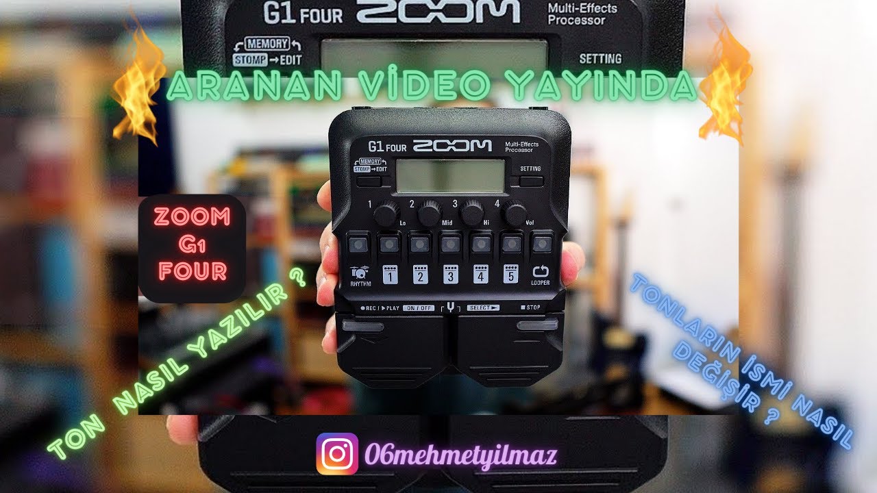 ZOOM G1 FOUR  - TON NASIL YAZILIR ?  -  TON İSİMLERİ NASIL DEĞİŞİR ?  -  ZOOM G1 FOUR SETTINGS