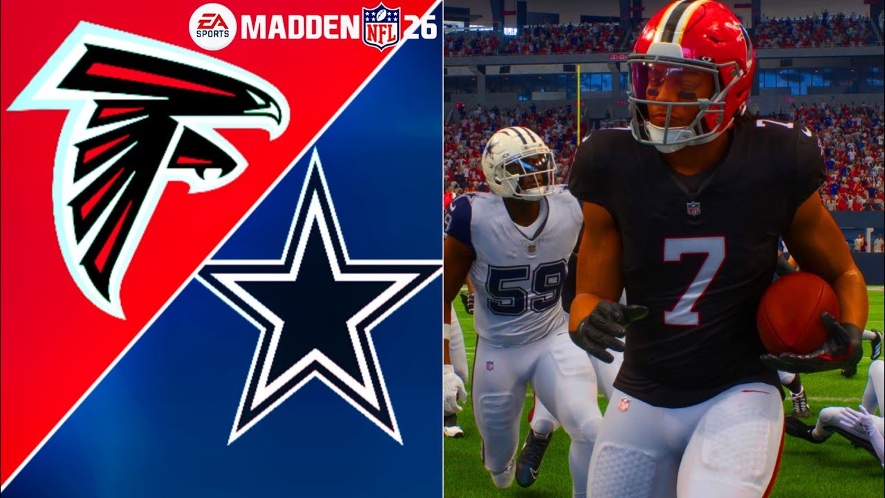 COWBOYS @ FALCONS | FULL SIMULATION| MADDEN 26 GAMEPLAY HIGHLIGHTS 