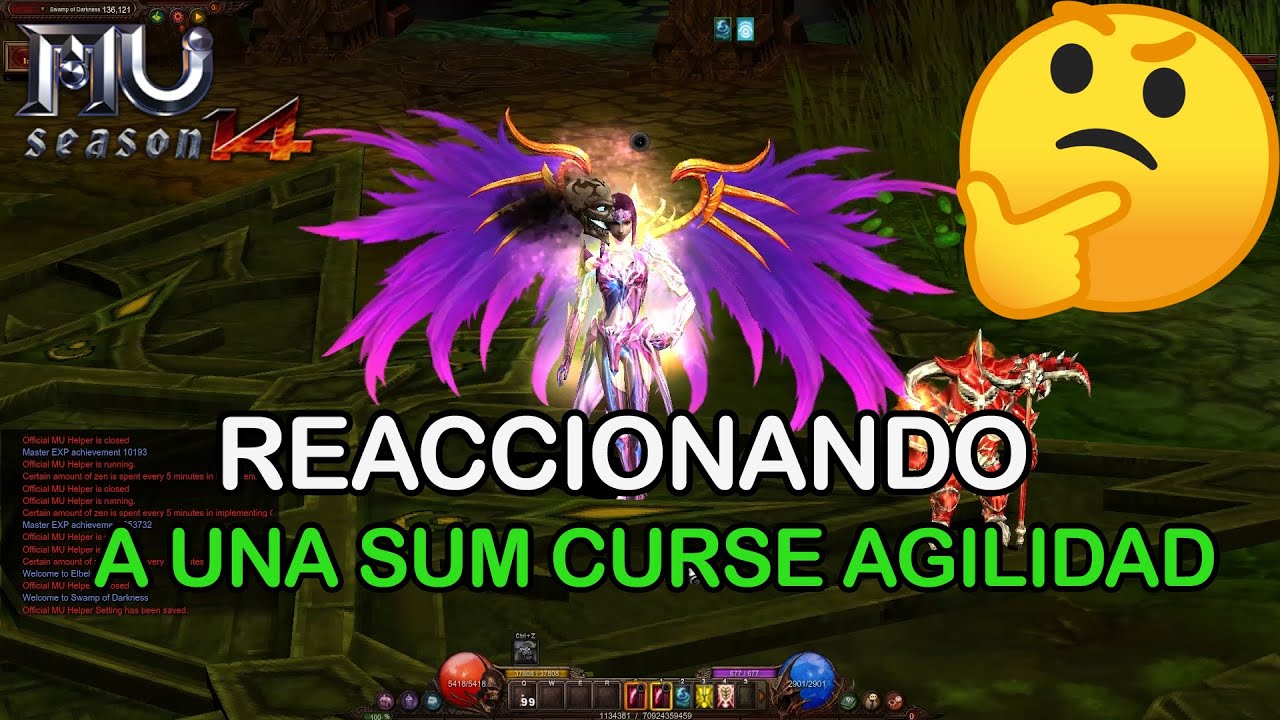 ¿COMO ES UNA SUM CURSE FULL AGILIDAD?  ¿FUNCIONA? | Mu Online Season 14.2