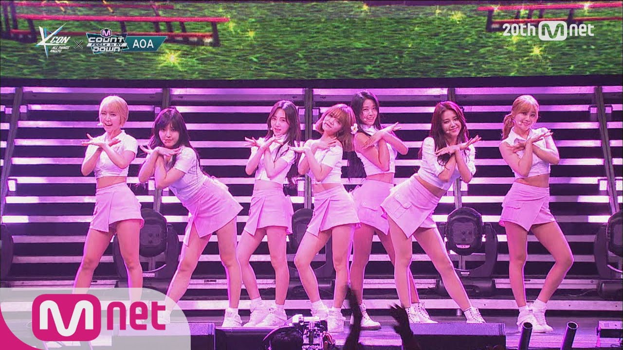 AOA - 'Heart Attack(심쿵해)' M COUNTDOWN - FEELZ in NY 150815 EP.438