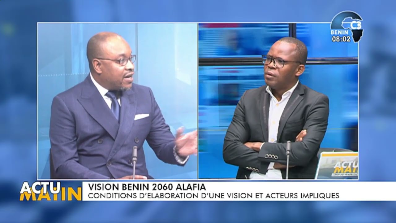 Cyriaque EDON sur Actu matin sur le contenu de la vision Bénin 2060 alafia, un monde de splendeur 