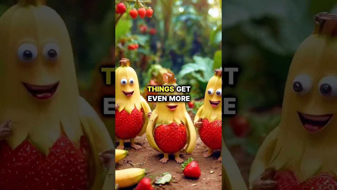 Botanical Blunder: Bananas vs. Strawberries #banana #strawberry #educational #information