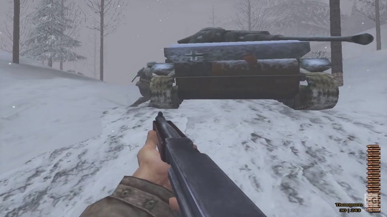 WW2 - Siege of Bastogne - Battle of the Bulge - Medal of Honor Allied Assault Spearhead