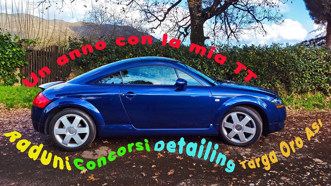 Un anno con la TT MK1: raduni, concorsi, detailing totale e Targa Oro ASI.