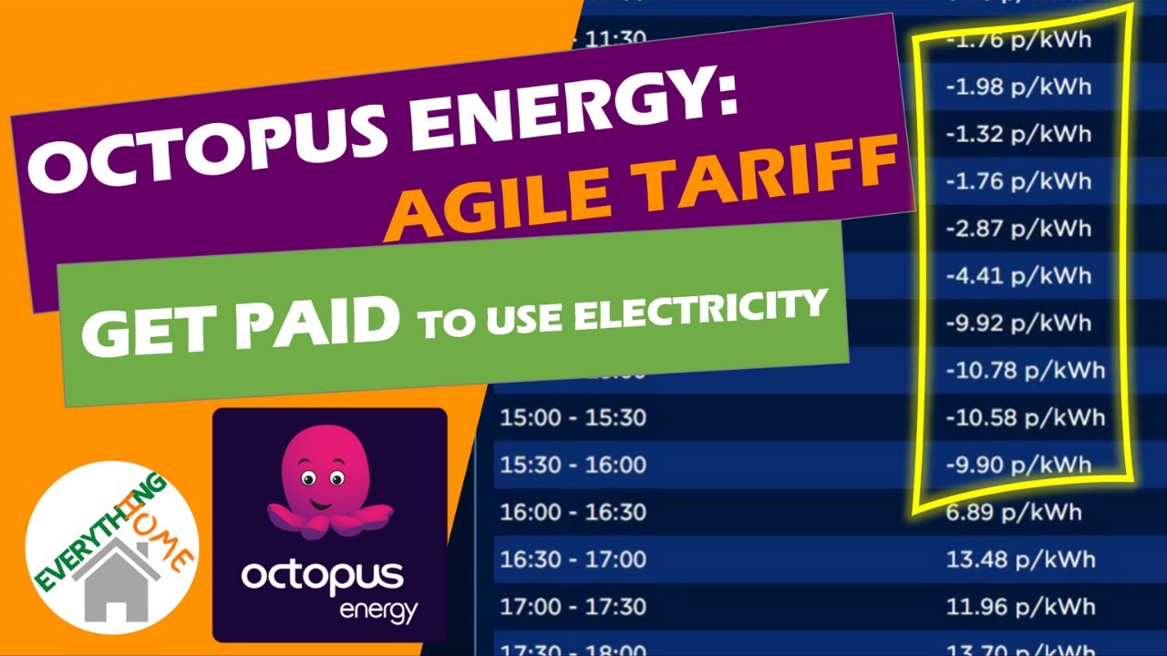 Octopus Energy: Agile Tariff - Get Paid To Use Electricity! How It Works And How To Sign Up
