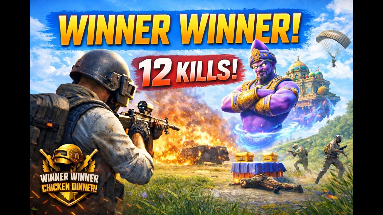12 KILL SKYHIGH SPECTACLE RETURNS WIN! BGMI ERANGEL CLUTCH | LIKE & SUBSCRIBE : )