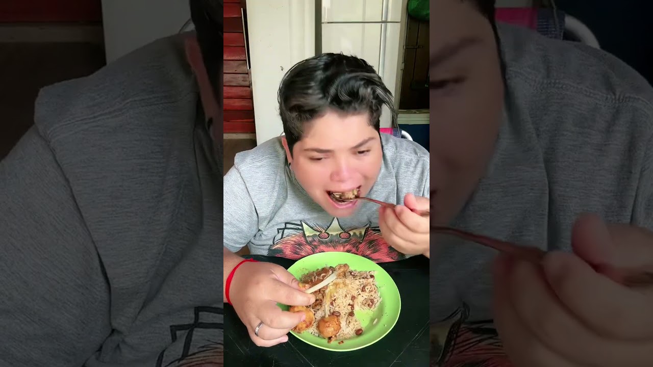 #COMENDO COM A POLY MUKBANG|baião de dois, galinha caipira e pequi|minha cunhada que preparou tudo 😋