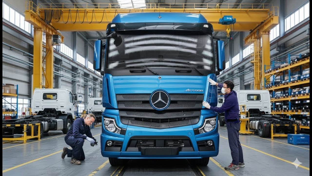 Inside Mercedes-Benz Actros Factory – How Heavy-Duty Trucks Are Built (Full Process)