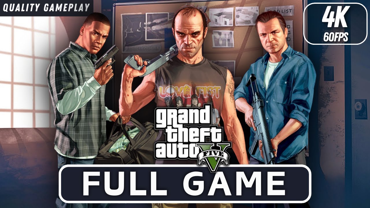 GTA 5 Full Game Walkthrough | 4K 60FPS PS5 | No Commentary