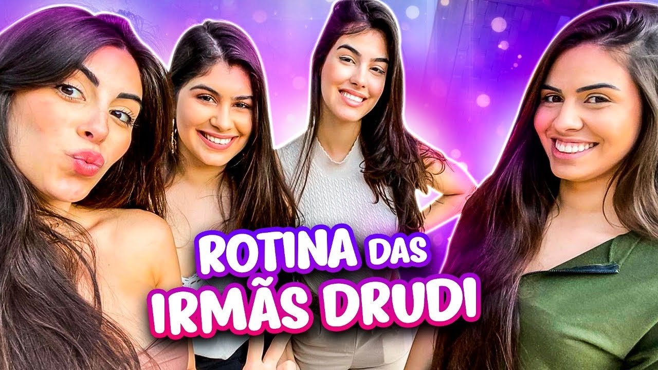 ROTINA DAS IRMÃS DRUDI DE SÁBADO PRA VOCÊS! MOSTRAMOS TUDO