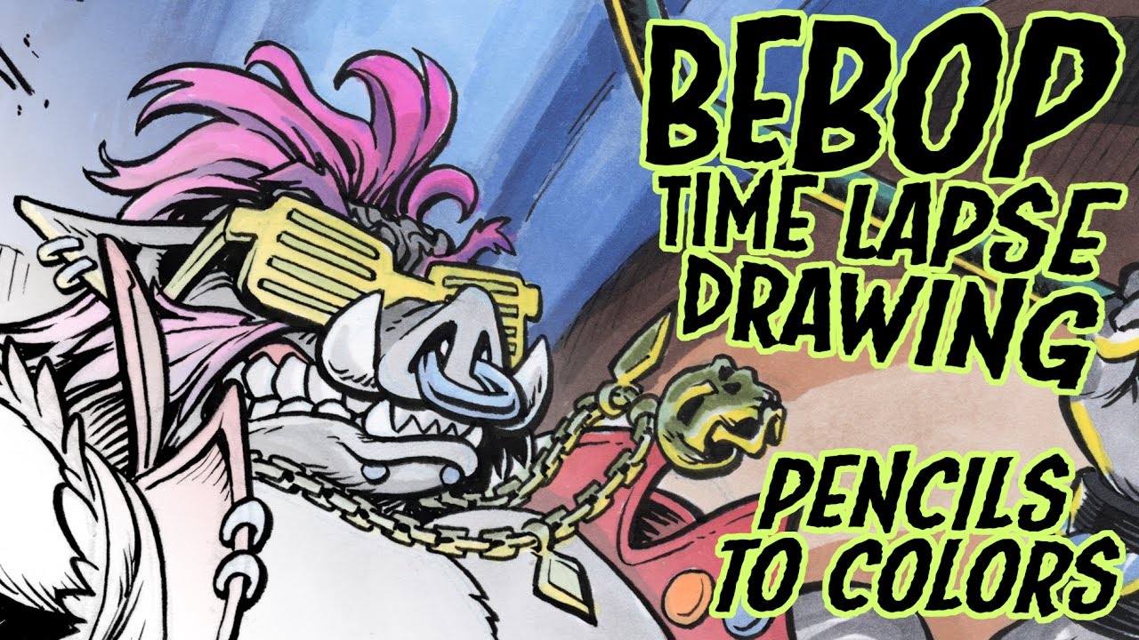 Bebop (TMNT) Time Lapse Drawing