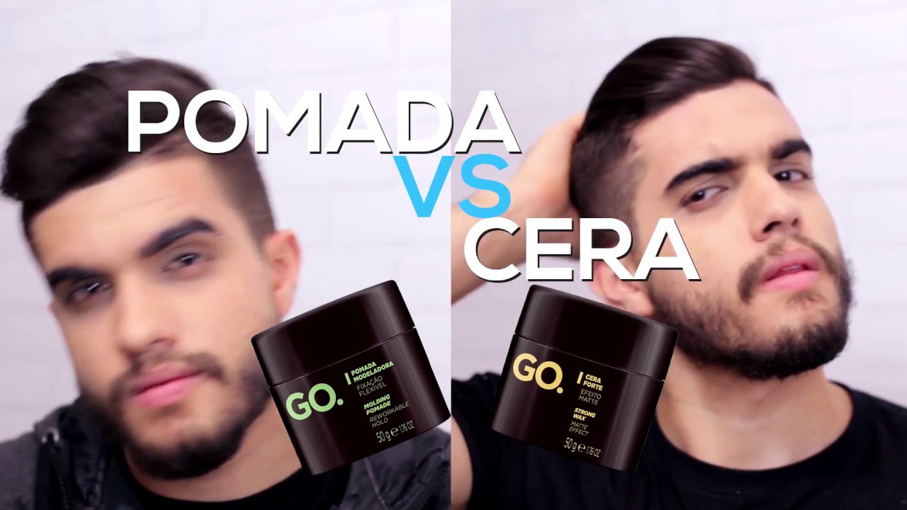 Pomada ou Cera - Penteado Masculino com Andrew Pedroso - GO.