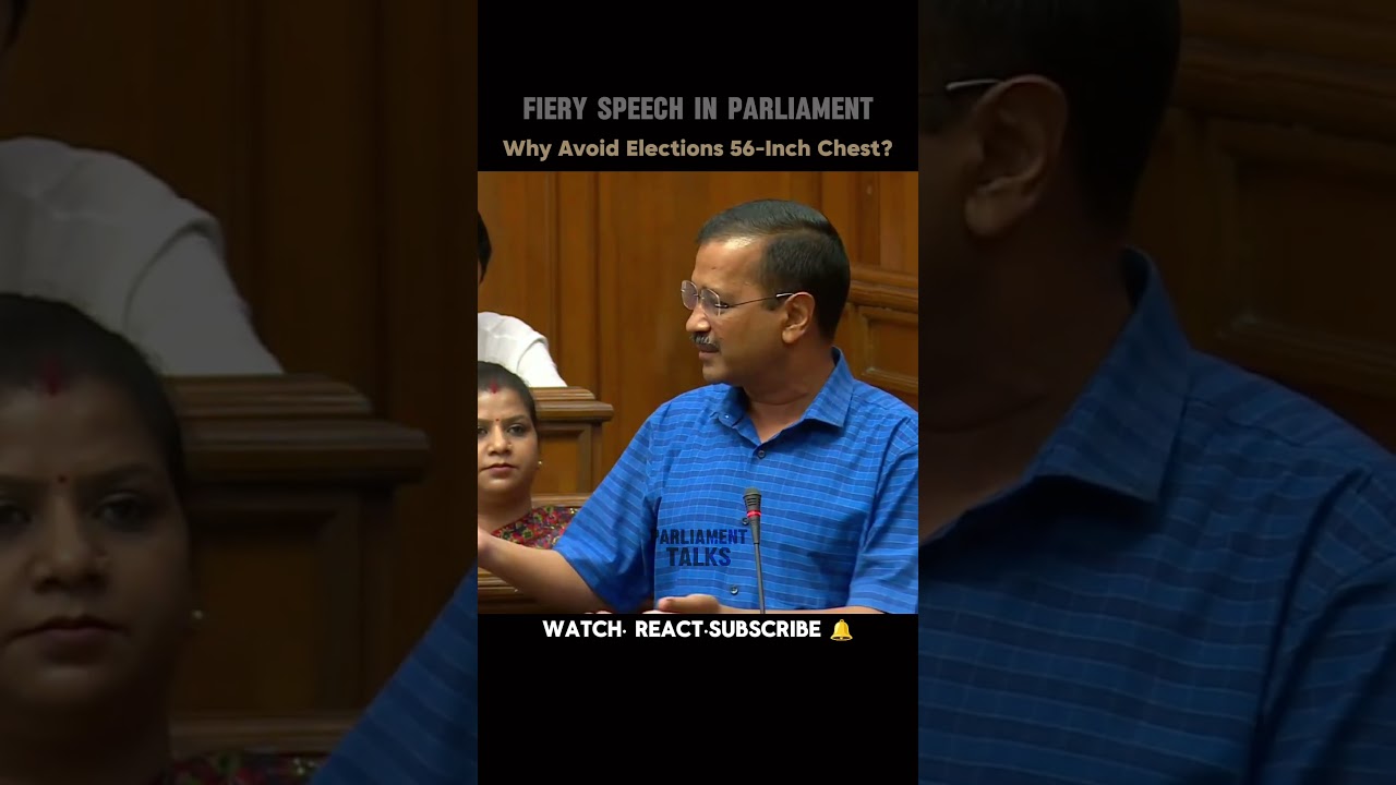 Why avoid election Modi shah  || Fiery speech in parliament Arvind Kejriwal ||
