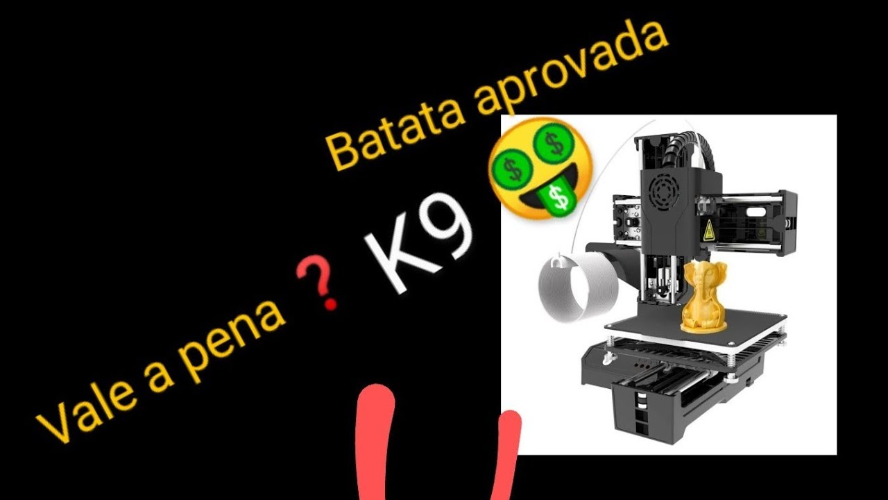 montagem f&aacute;cil da Easythree-Mini K9 impressora 3D Desktop, a mais barato do mundo, SD filamento PLA