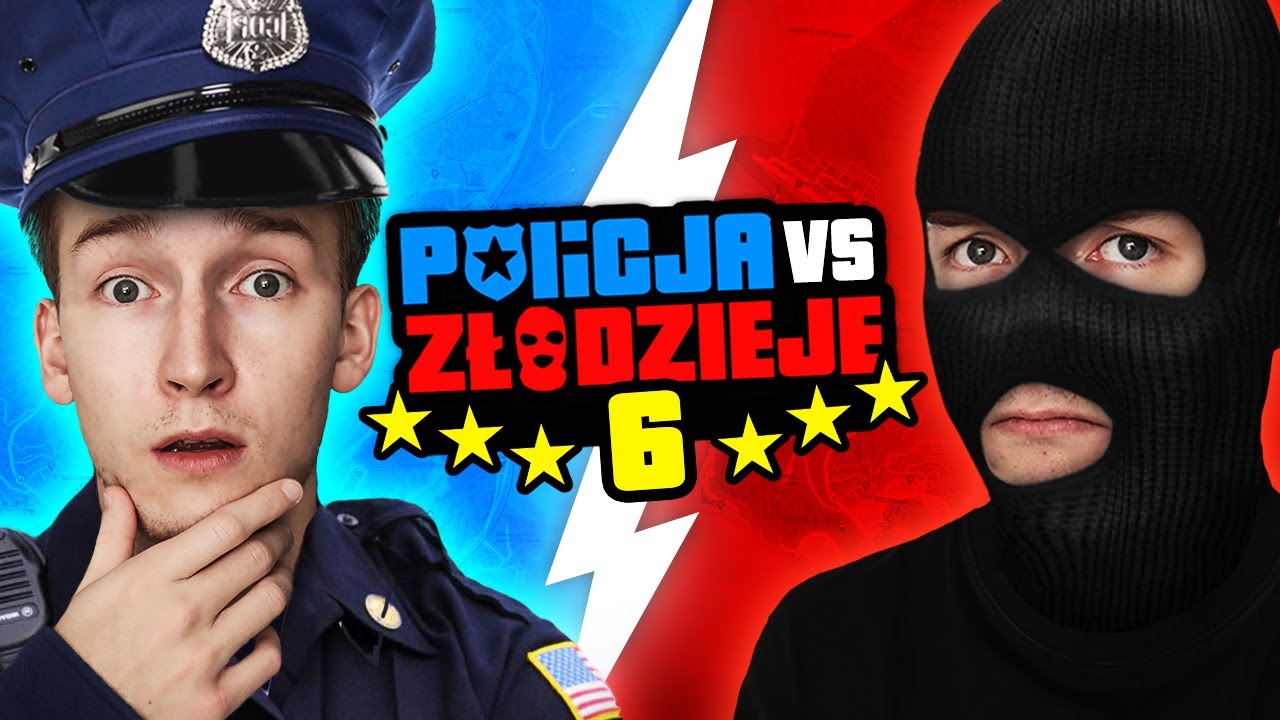 GTA V - POLICJA vs ZŁODZIEJE 6! #1 👮🏻