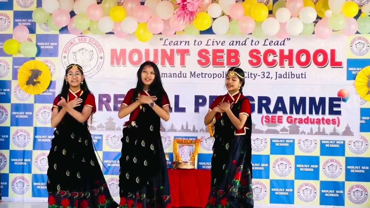 Kath ko Ghurra by class x girls during farewell ceremony 