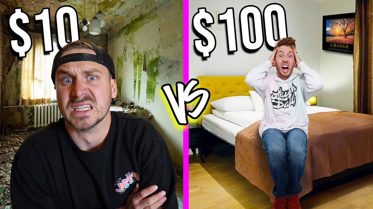$10 vs $100 MOTELS *Low Budgets ONLY Challenge*