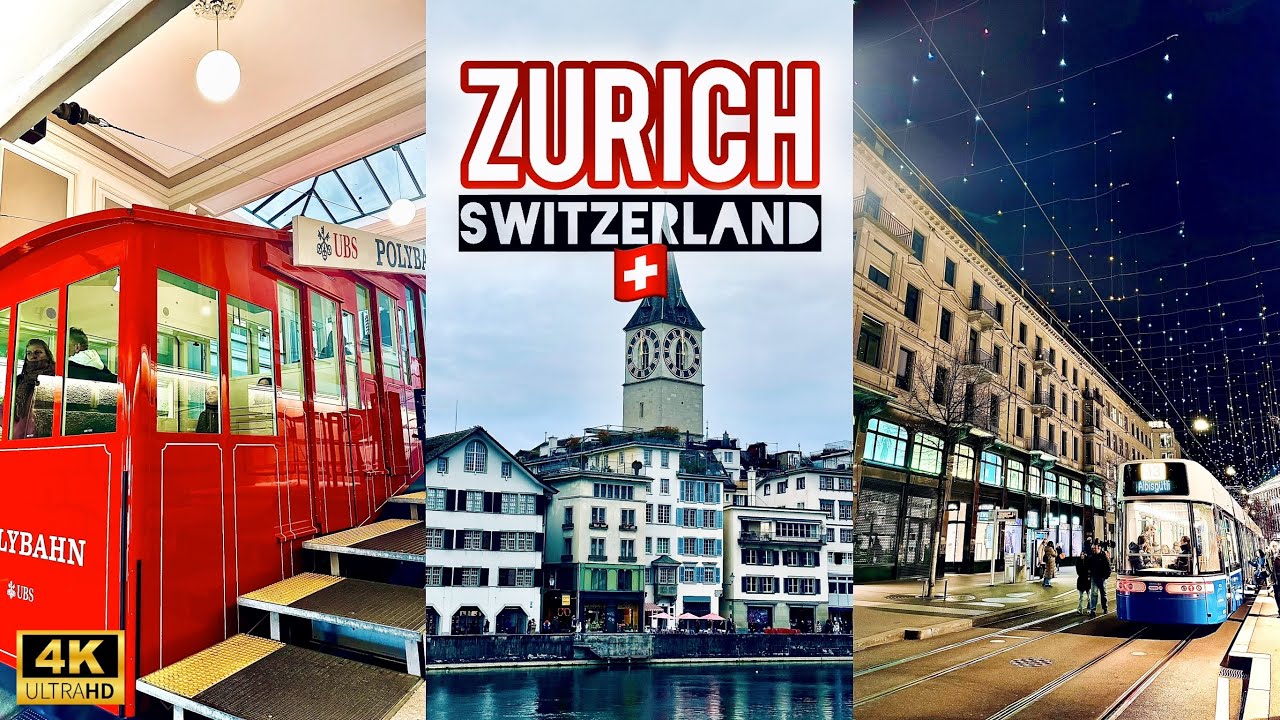 Zurich Walking Tour | Relaxing Walk Through the City | 4K